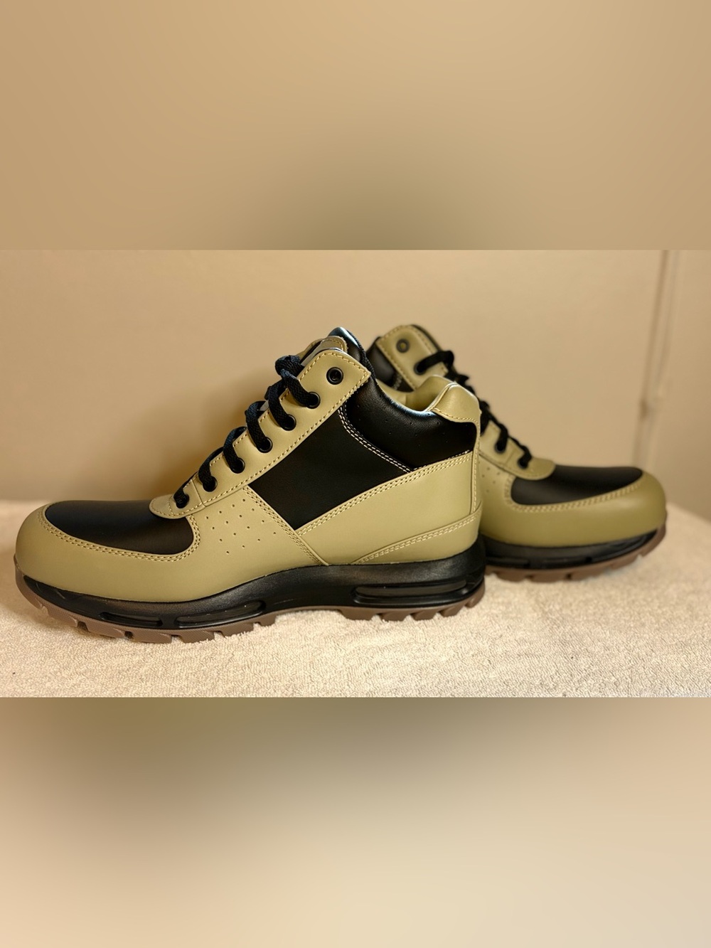 Mens Sz 13 Nike Air Max Goadome Black Olive Sesame Sneakerboot Shoes FZ1314-001 - Picture 3 of 9
